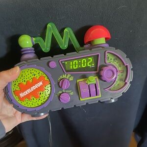 Vintage 1995 nickelodeon Rise and Slime alarm clock